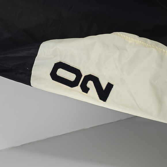 {Hudson} Jeans Black and Cream Varsity Jacket - Sizs XL - Picture 16 of 17